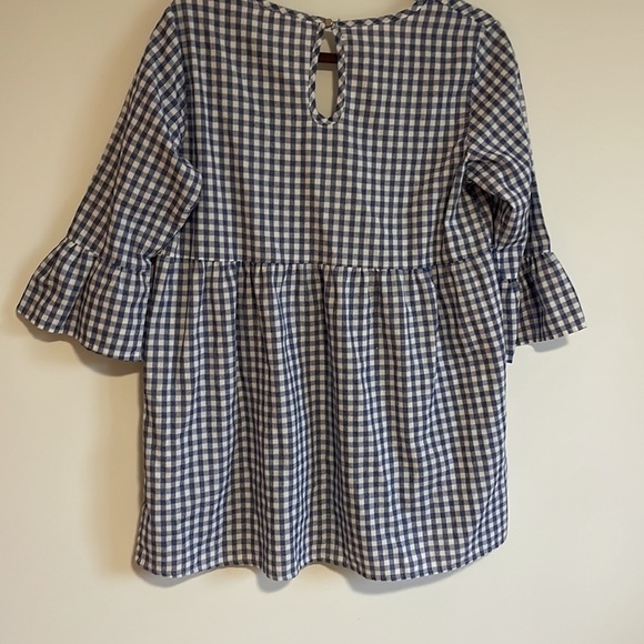Classic Checkered Long Sleeve Blouse - Picture 8 of 10